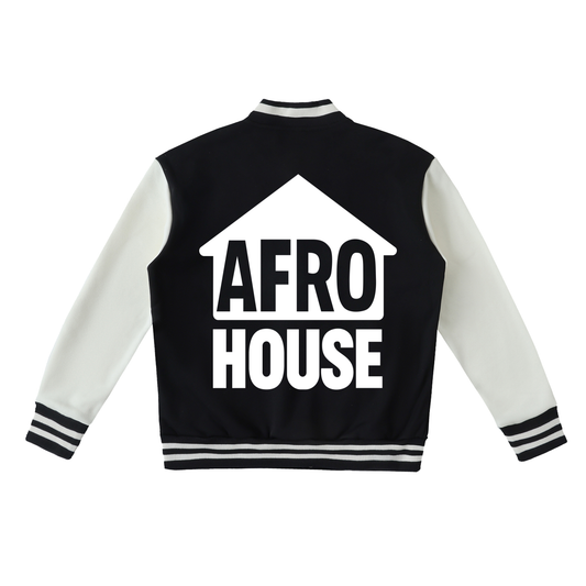 AFRO HOUSE VARSITY JACKET -TWO TONED FLEECE