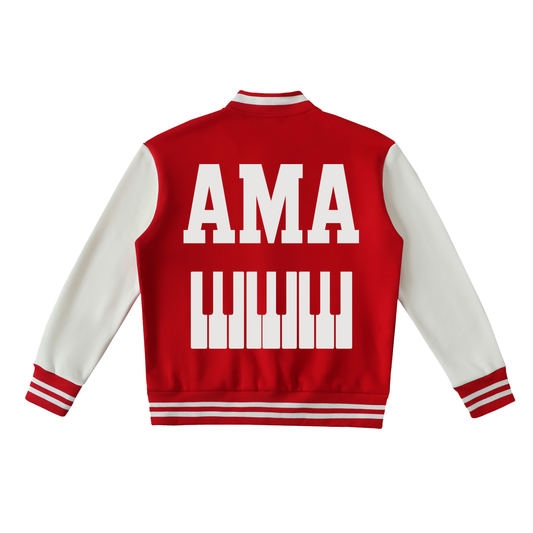 AMAPIANO VARSITY JACKET - TWO TONED FLEECE