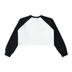 I ❤️ AMAPIANO WOMEN'S HEAVY TWO-TONE CROP SWEATSHIRT
