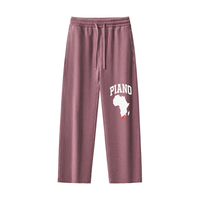 PIANO FRAYED ENZYME WASH FLEECE SWEATPANTS