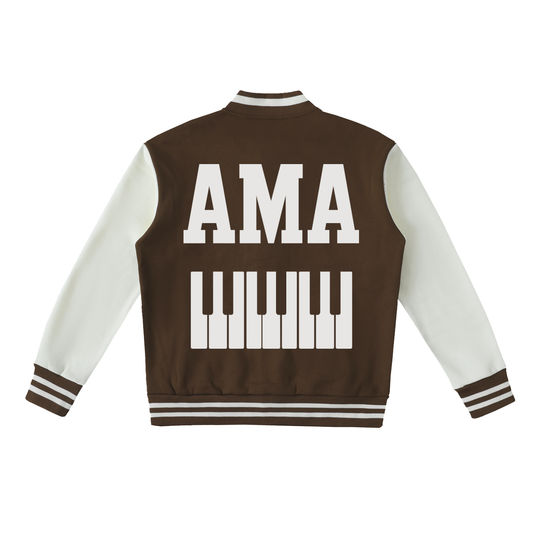 AMAPIANO VARSITY JACKET - TWO TONED FLEECE