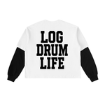 GQOM LAYERED CONTRAST SLEEVE T-SHIRT – LOG DRUM LIFE EDITION