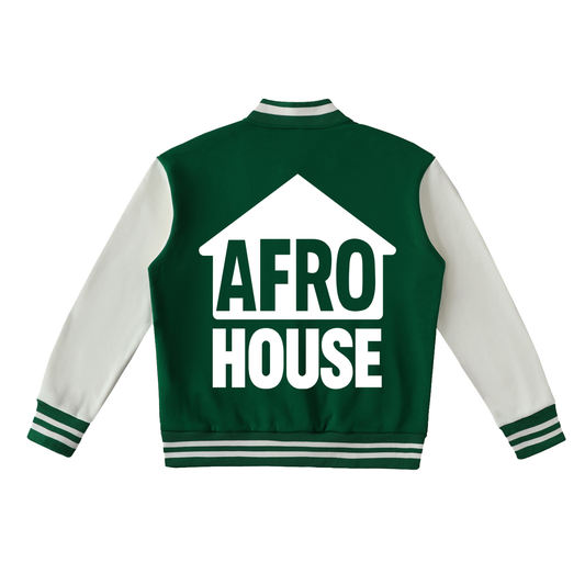 AFRO HOUSE VARSITY JACKET -TWO TONED FLEECE