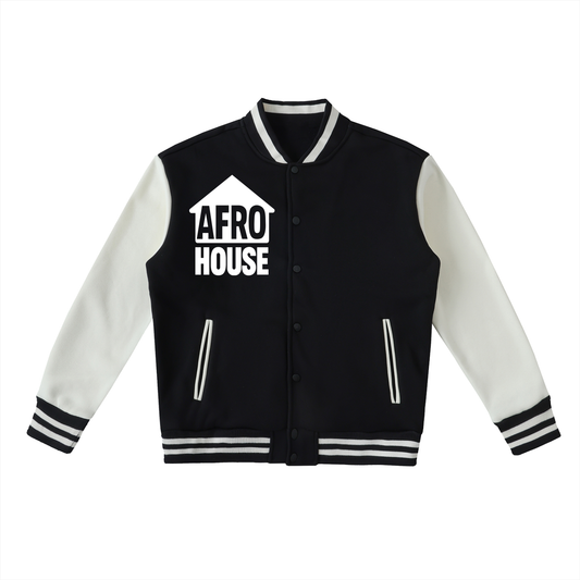 AFRO HOUSE VARSITY JACKET -TWO TONED FLEECE