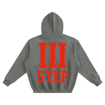 III STEP OVERSIZED BOXY FLEECE HOODIE
