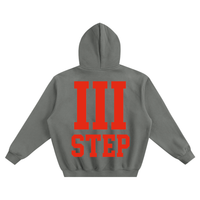 III STEP OVERSIZED BOXY FLEECE HOODIE