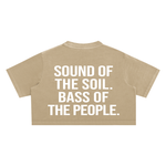 AFRO HOUSE SNOW-WASHED CROP TOP