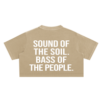 AFRO HOUSE SNOW-WASHED CROP TOP
