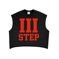 III STEP FRENCH TERRY BOXY TANK TOP