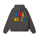 MULTI-COLOR  PIANO X AMA WAVES HEAVYWEIGHT HIDDEN POCKET HOODIE