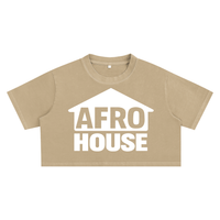 AFRO HOUSE SNOW-WASHED CROP TOP