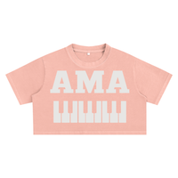 AMAPIANO SNOW WASH OVERSIZED CROP TOP