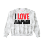 I ❤️ AMAPIANO/ LOG DRUM LIFE - DIRTY WASH SWEATSHIRT