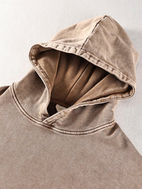 III STEP OVERSIZED ACID WASH HOODIE