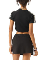 PIANO MULTI-COLOR TAPED PERFORMANCE CROP TOP