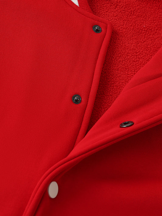 AFRO HOUSE VARSITY JACKET -TWO TONED FLEECE