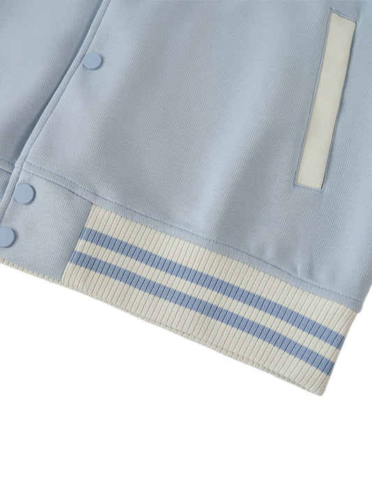 LOG DRUM LIFE VARSITY JACKET – TWO TONED FLEECE